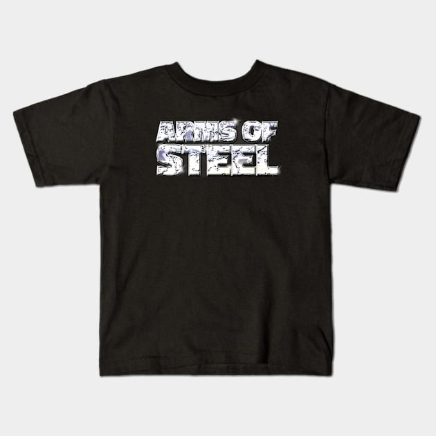 ARMS OF STEEL #2 Kids T-Shirt by RickTurner